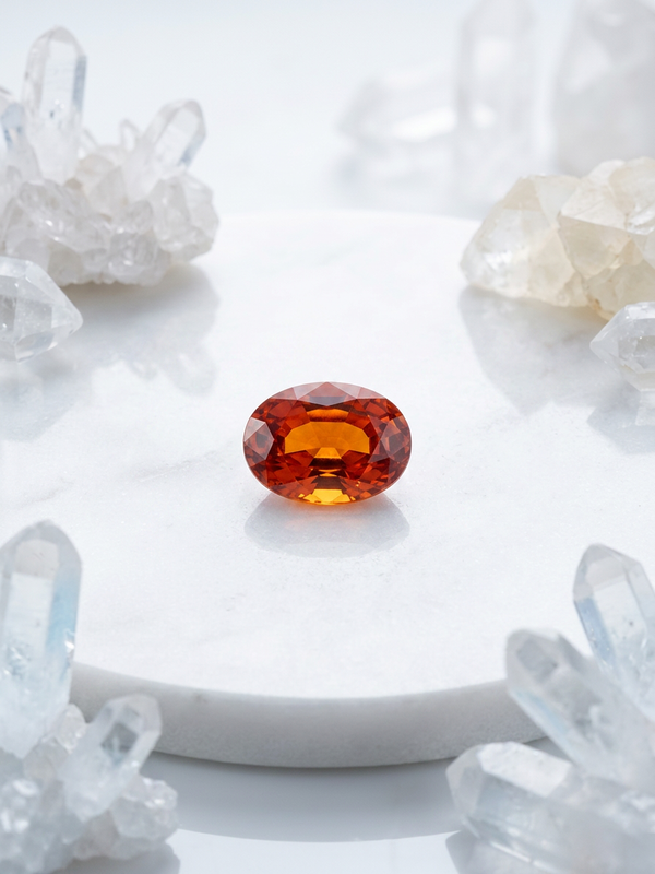 Hessonite Garnet (Gomed) gemstone