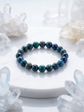 Natural Azurite Bracelet – Healing Crystal for Focus, Intuition & Deep Meditation