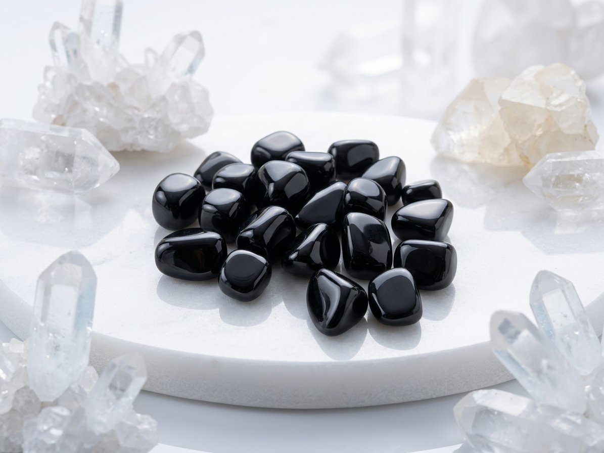 Black Obsidian Tumbles