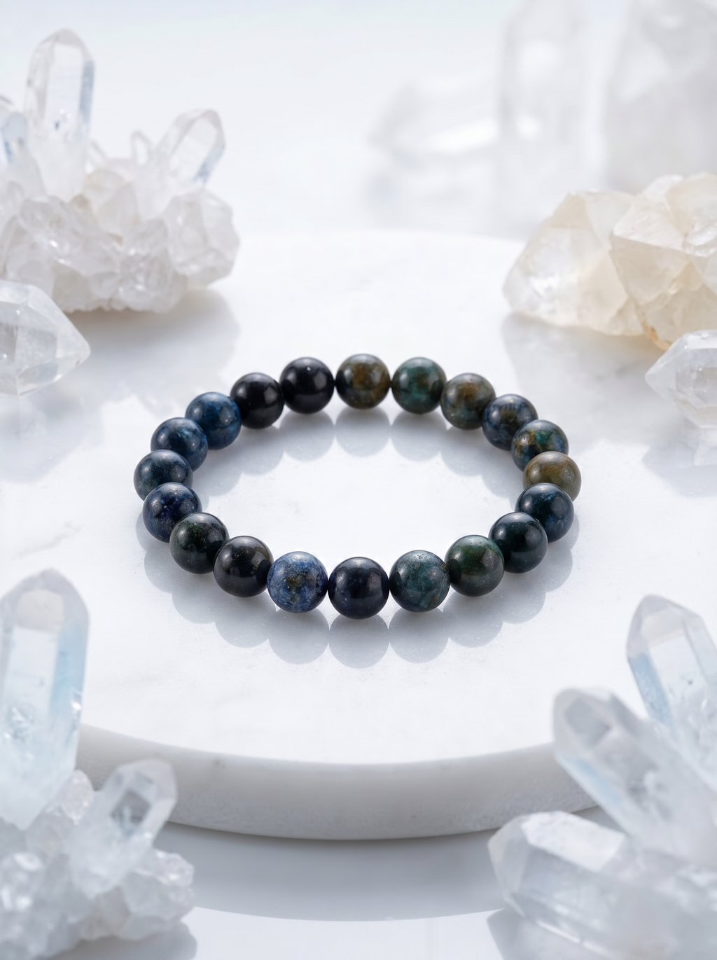 Natural Blue Apatite Bracelet