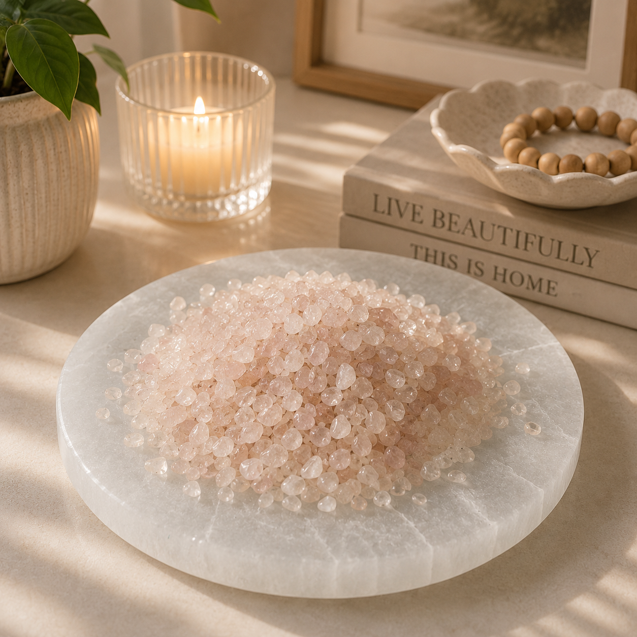 Rose Quartz Chips