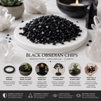 Black Obsidian Chips