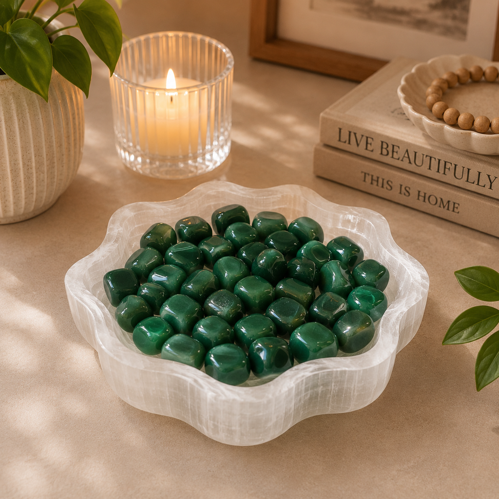 Green Aventurine Quartz Tumbles