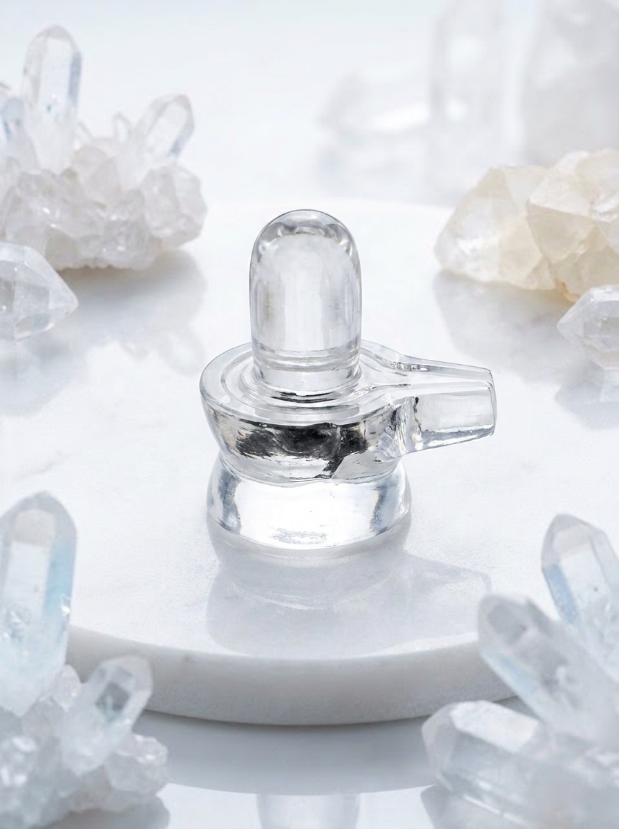 Clear Quartz Shivling