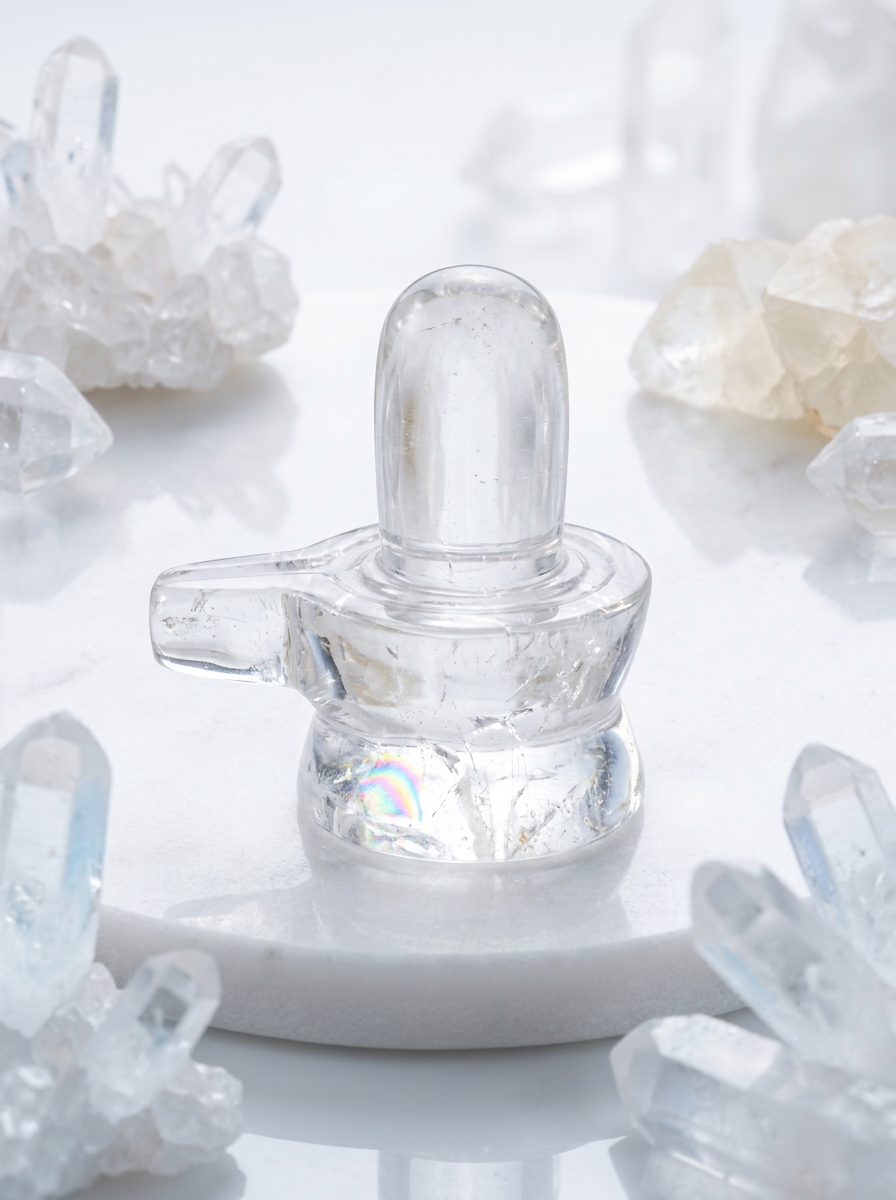 Clear Quartz Shivling