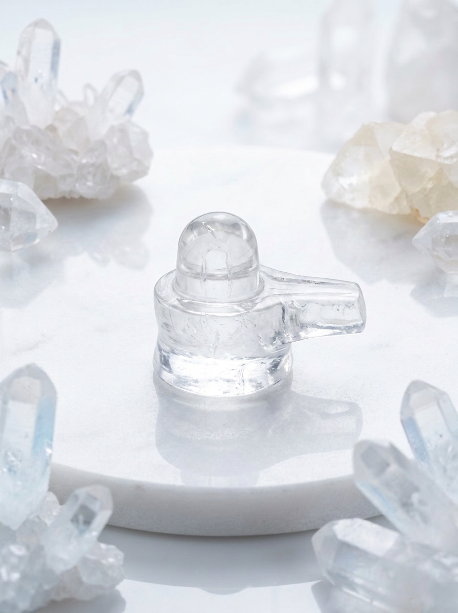 Clear Quartz Shivling