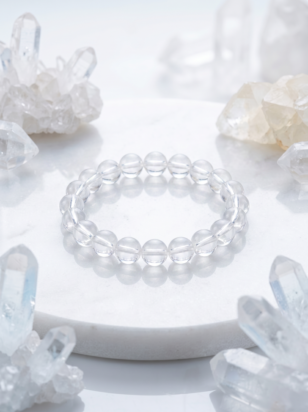 Natural Clear Quartz Bracelet – The Master Healer Crystal for Clarity, Amplification & Balance