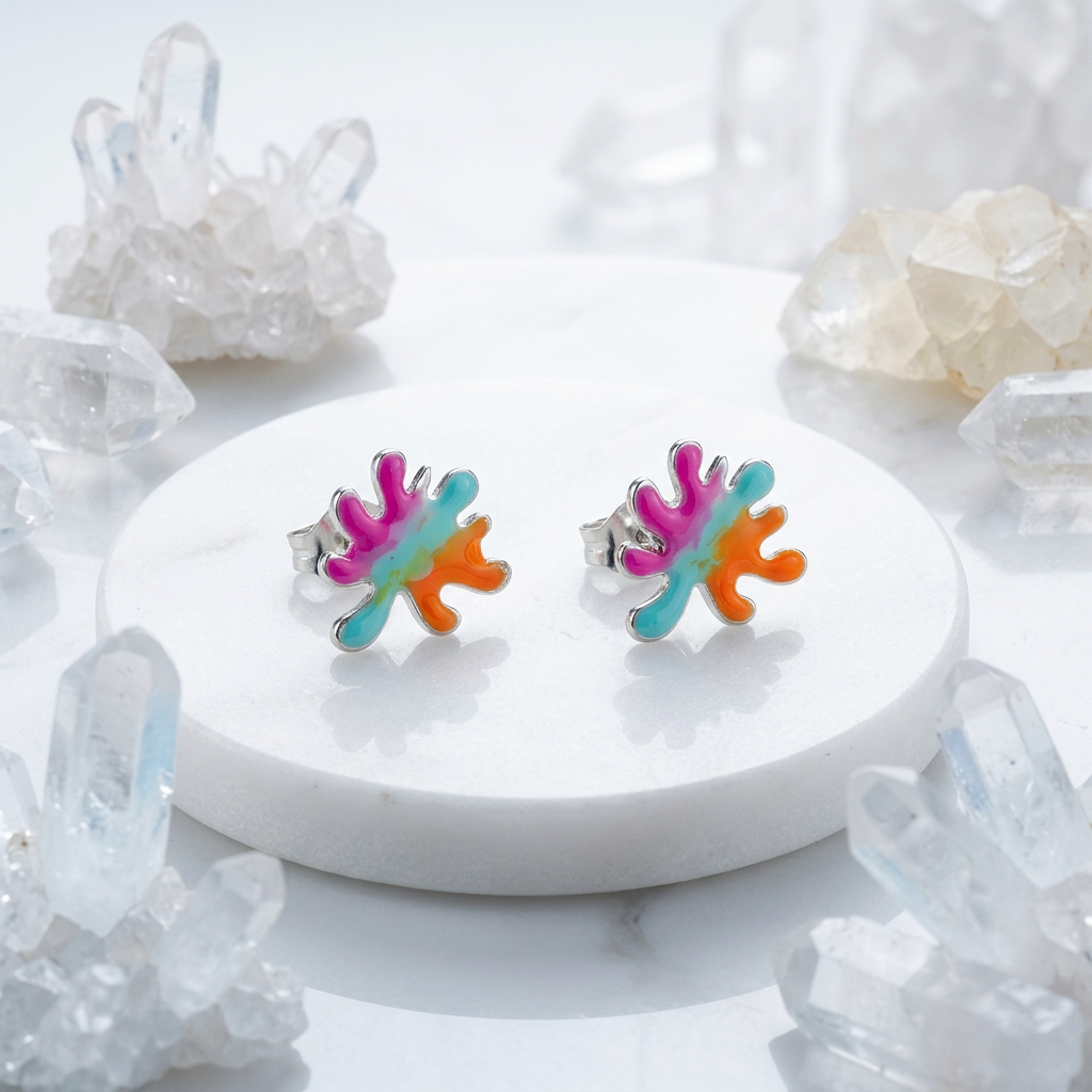 Gallery Walk Splashes meenakari earrings