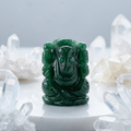 Green Aventurine Quartz Ganesha