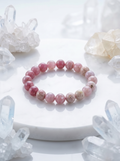 Natural Lilac Kunzite Bracelet – Healing Crystal for Love, Anxiety Relief & Emotional Healing