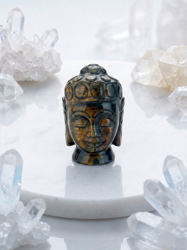 Labradorite Buddha Face