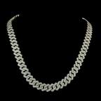 Moissanite gentleman's chain (8MM-19inches)