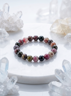 Natural Multi Tourmaline Bracelet – Healing Crystal for Protection, Balance & Healing