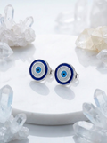 No Bad Energy Buttons meenakari earrings