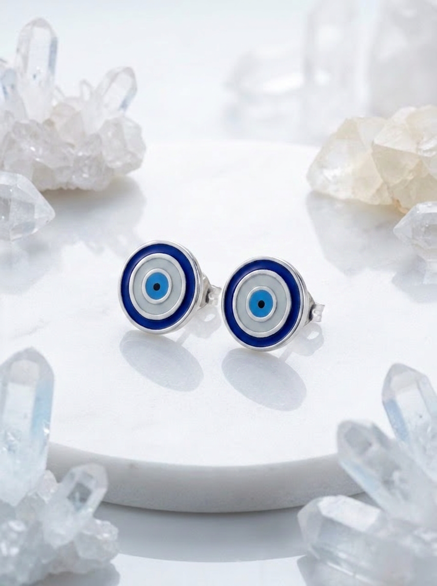 No Bad Energy Buttons meenakari earrings