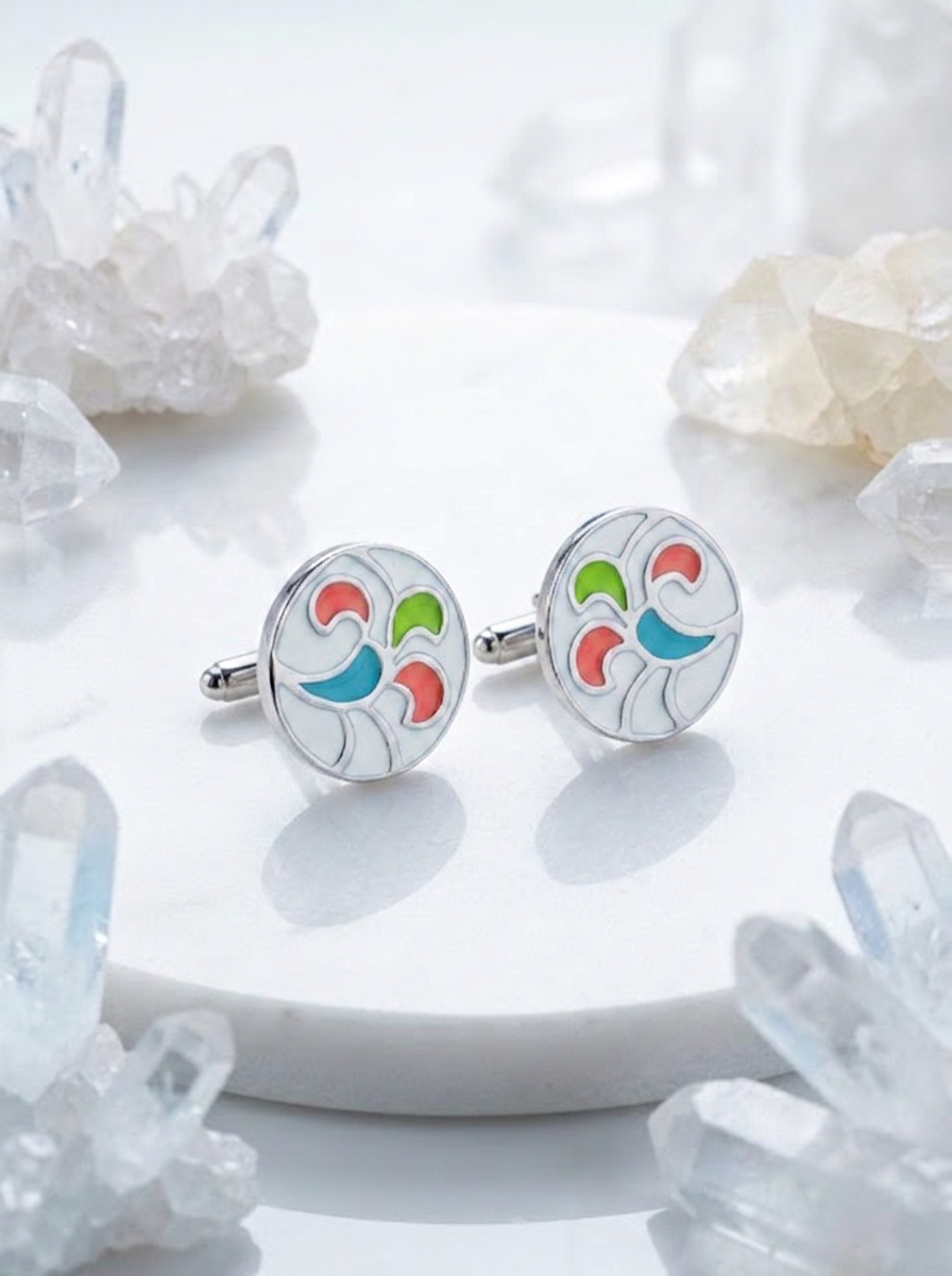 Pixie Dust Doodles meenakari earrings