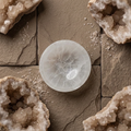 Plain Round Shape Selenite Bowl