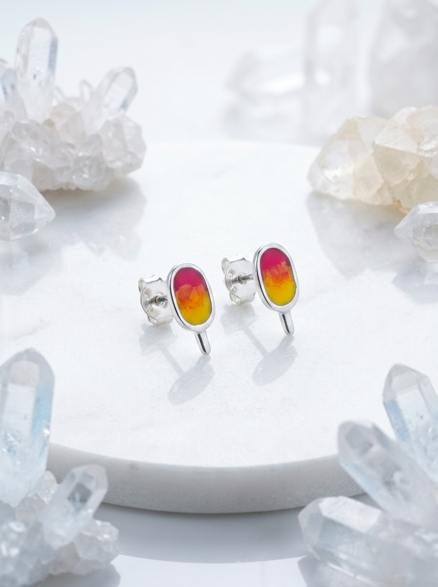 Popsicle Kiss meenakari earrings