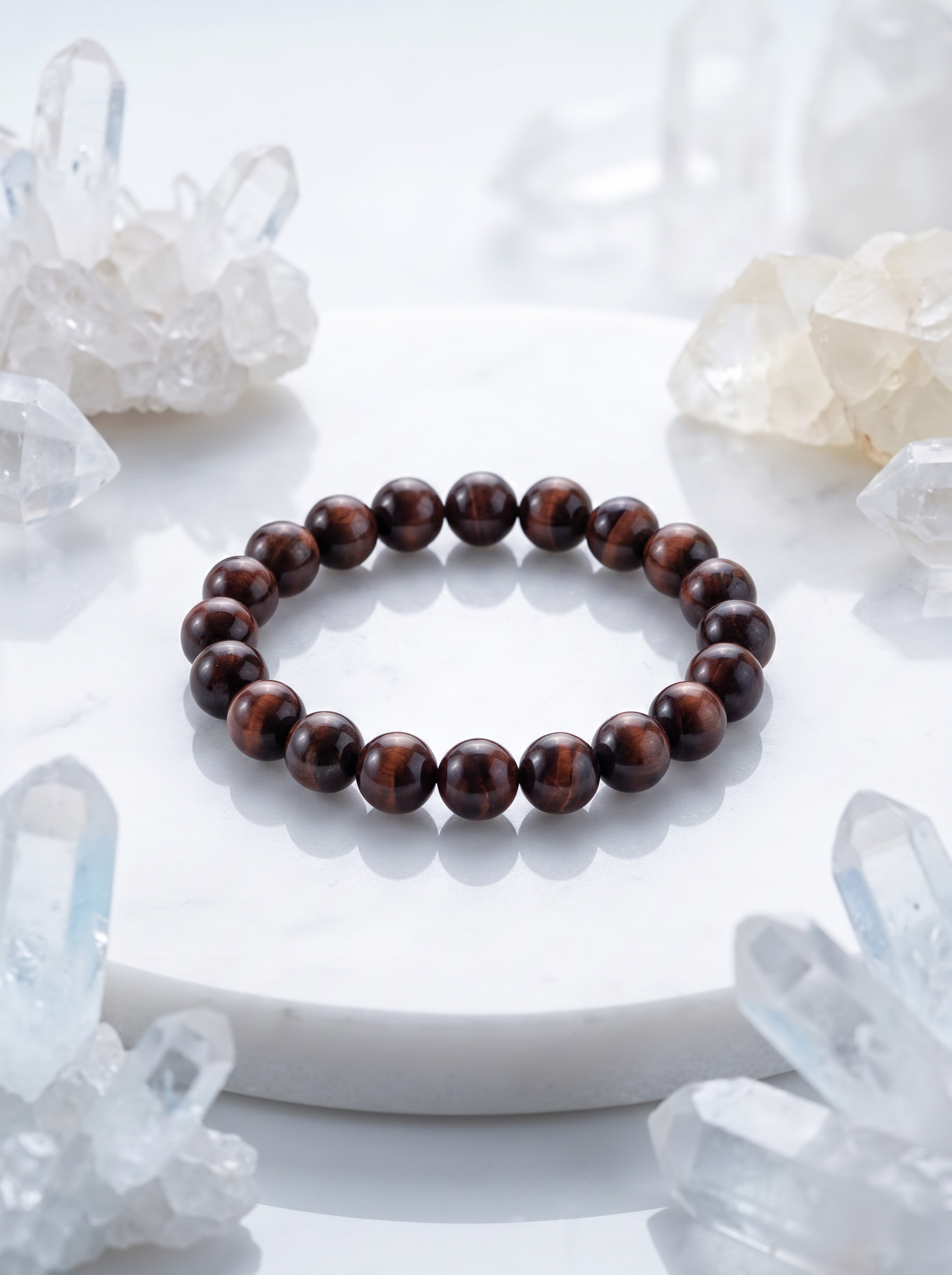 Natural Red Tiger's Eye Bracelet – Healing Crystal for Passion, Motivation & Vitality