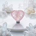 Rose Quartz Heart Shape Carving