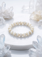Natural Selenite Bracelet – Healing Crystal for Cleansing, Clarity & Divine Connection
