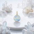 Shell Shape Moonstone Silver Pendant