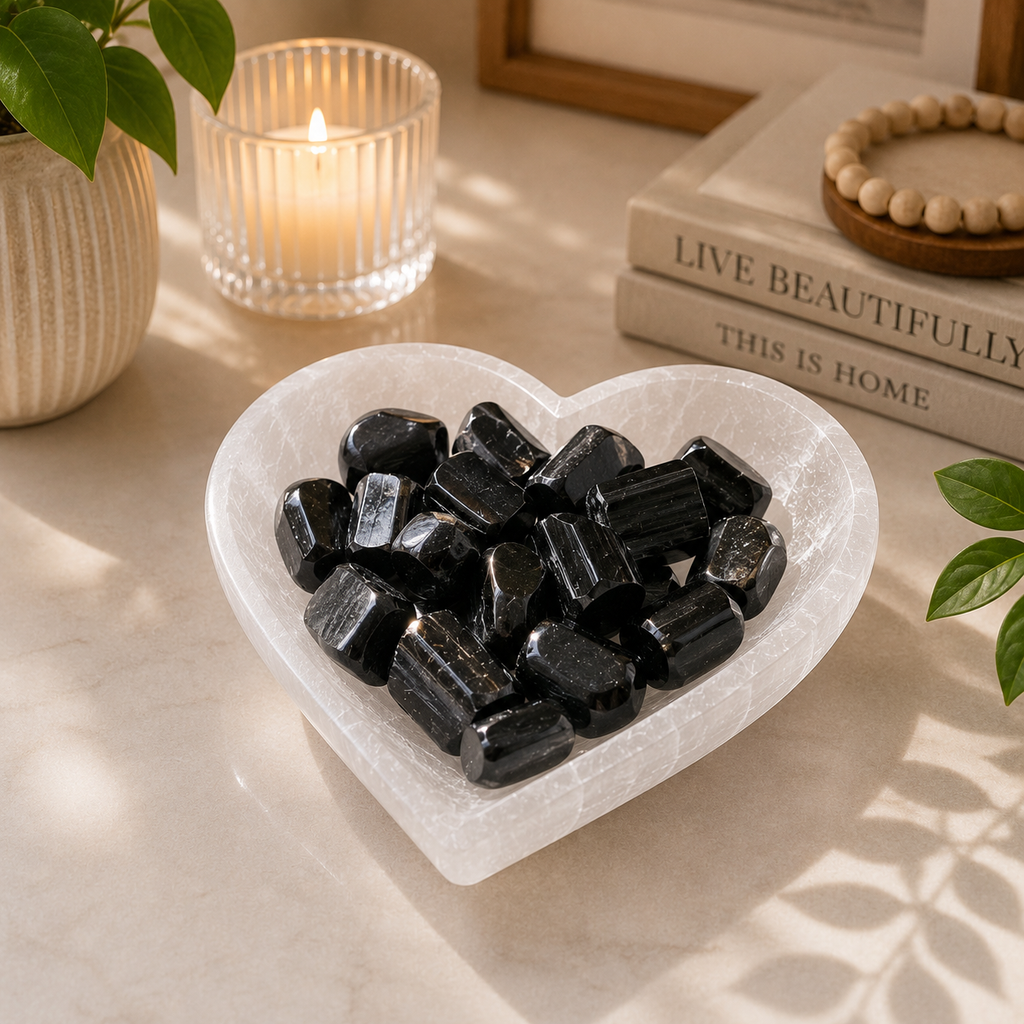 Black Tourmaline Tumbles