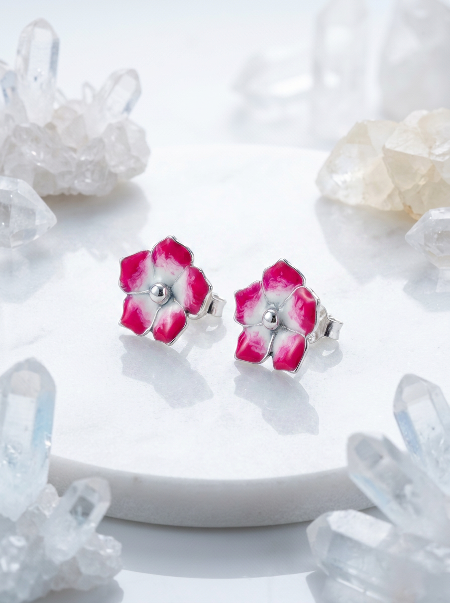 The Barmasi Bloom meenakari earrings