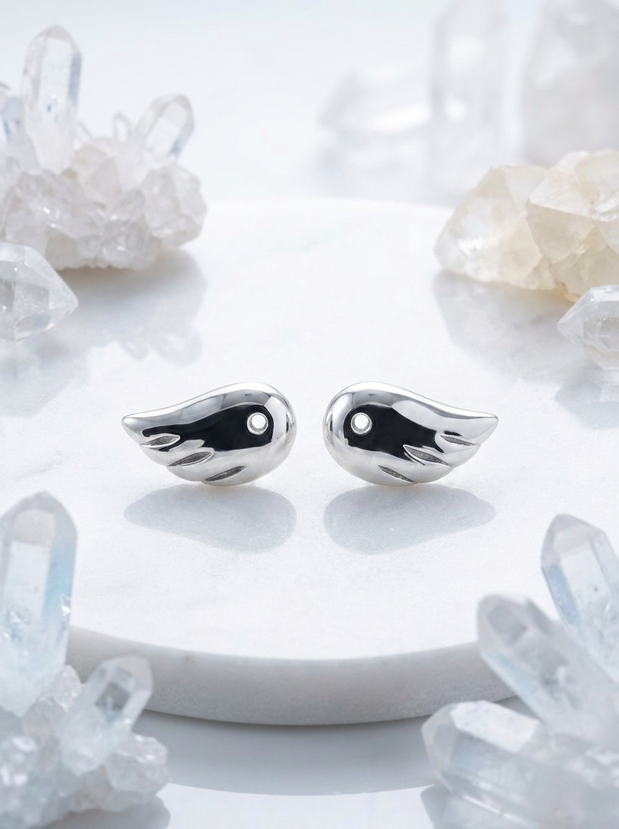 The Cloud Chaser Sculptural Wings meenakari earrings