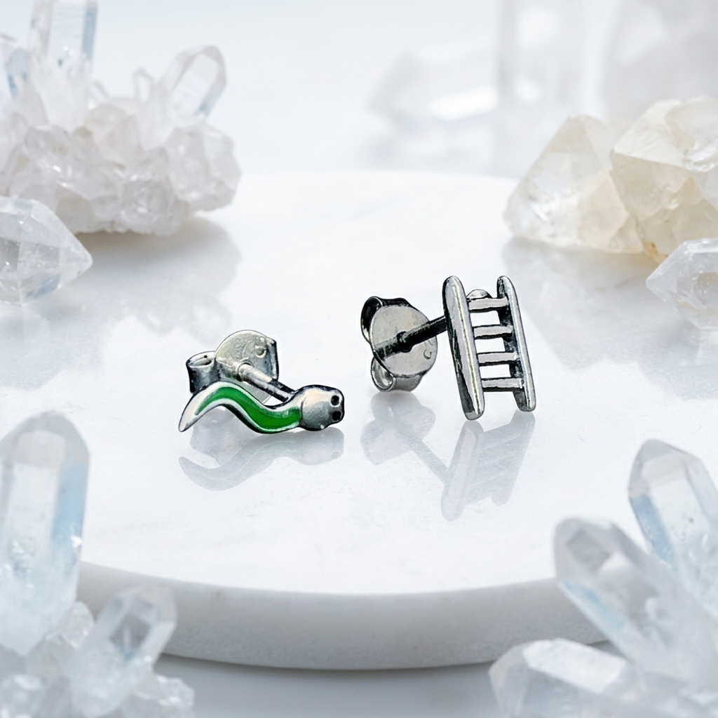 The Saap Sidi Mismatched meenakari earrings