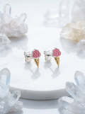 The Sugar High Luxury Cones meenakari earrings