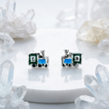 Wanderlust Express meenakari earrings
