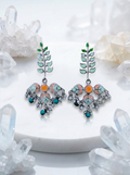 Zuri Turquoise Enamel Dangles meenakari earrings