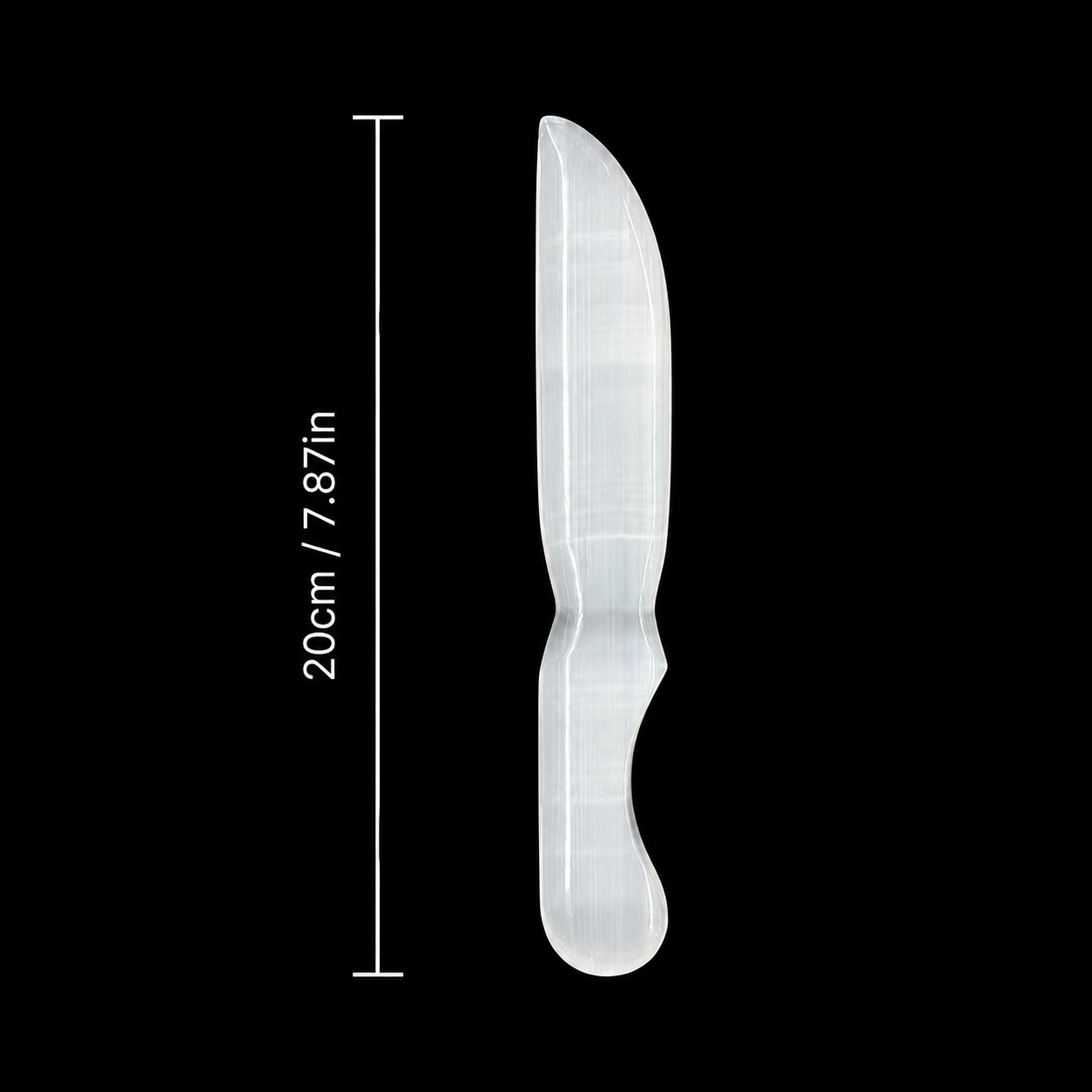 Selenite Knife Carving