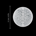 Selenite Disc – Round Tree of Life