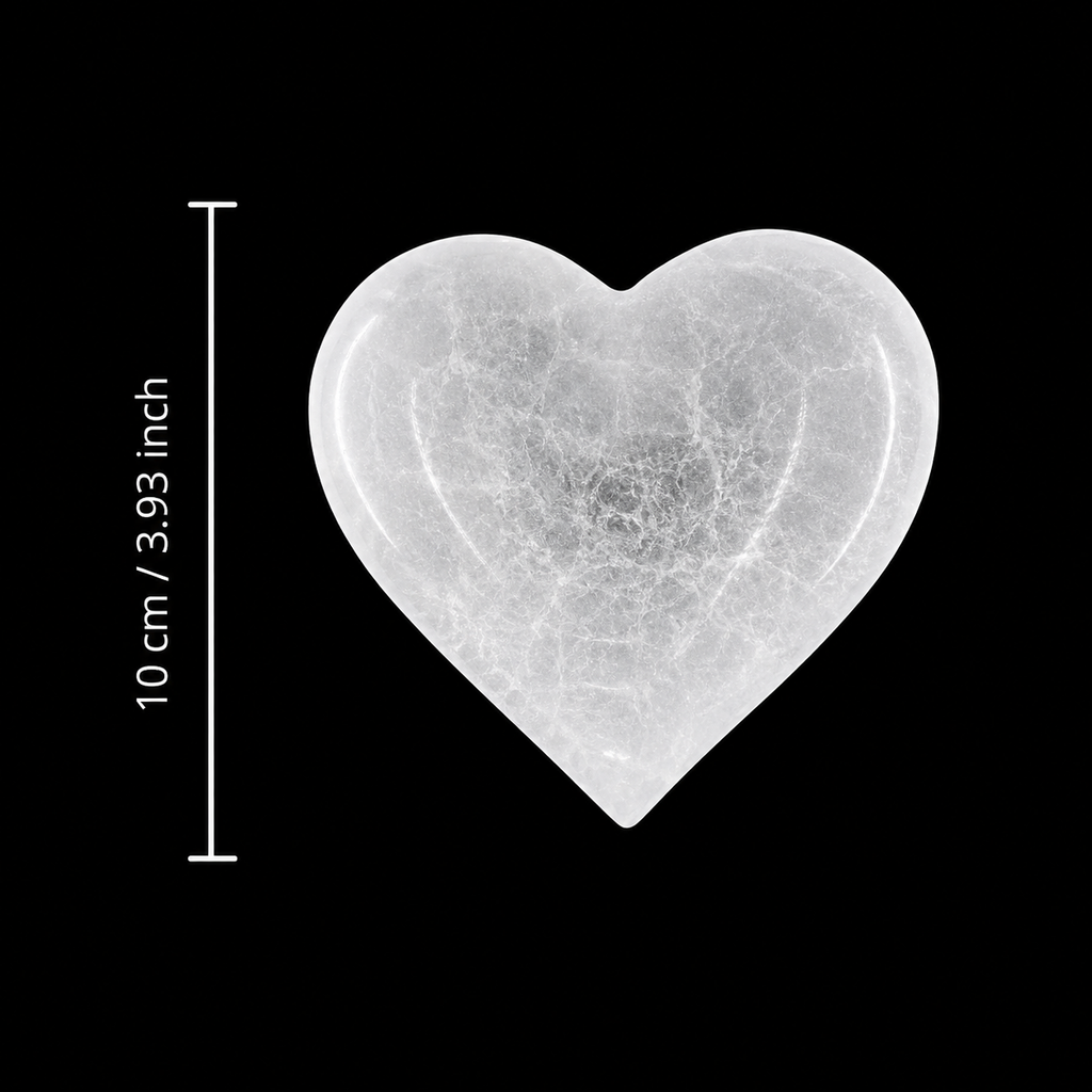 Selenite Bowl – Heart