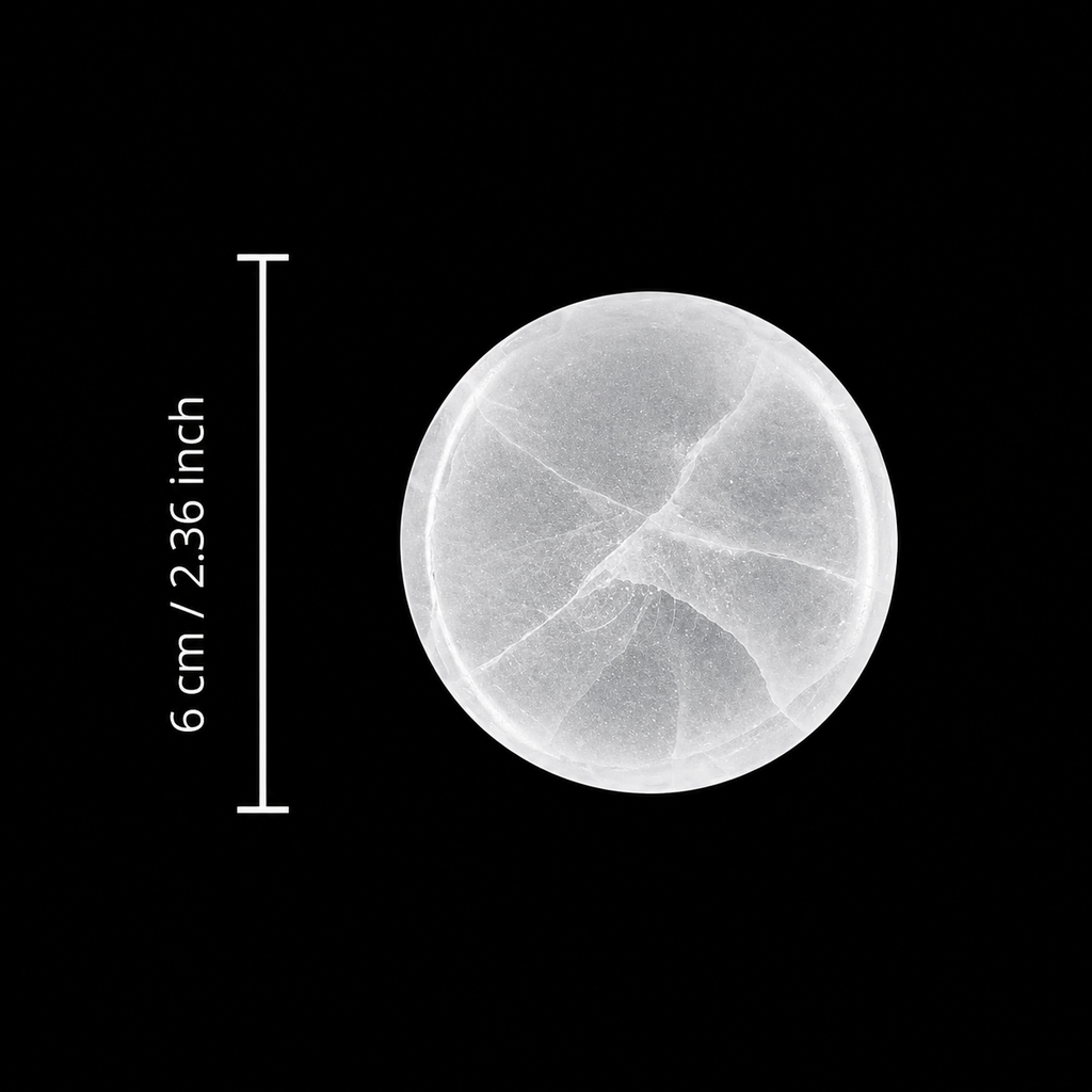 Plain Round Shape Selenite Bowl