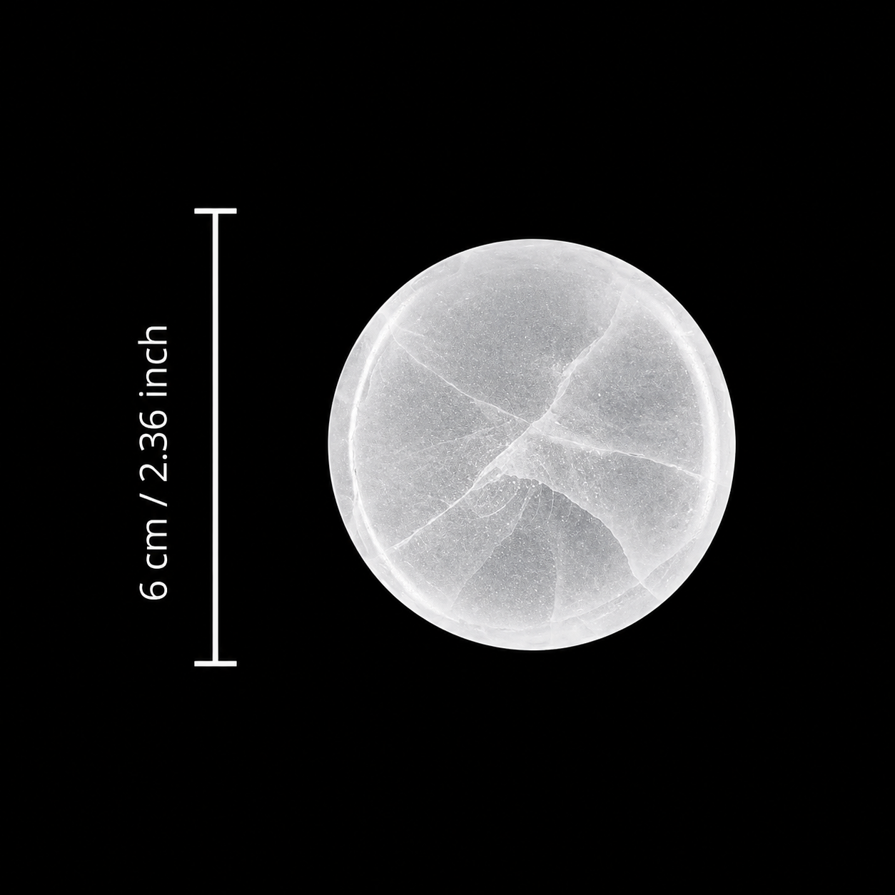 Plain Round Shape Selenite Bowl