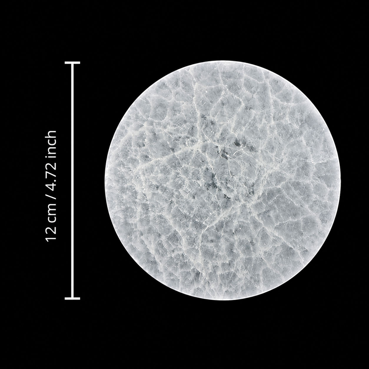 Selenite Disc – Round Plain