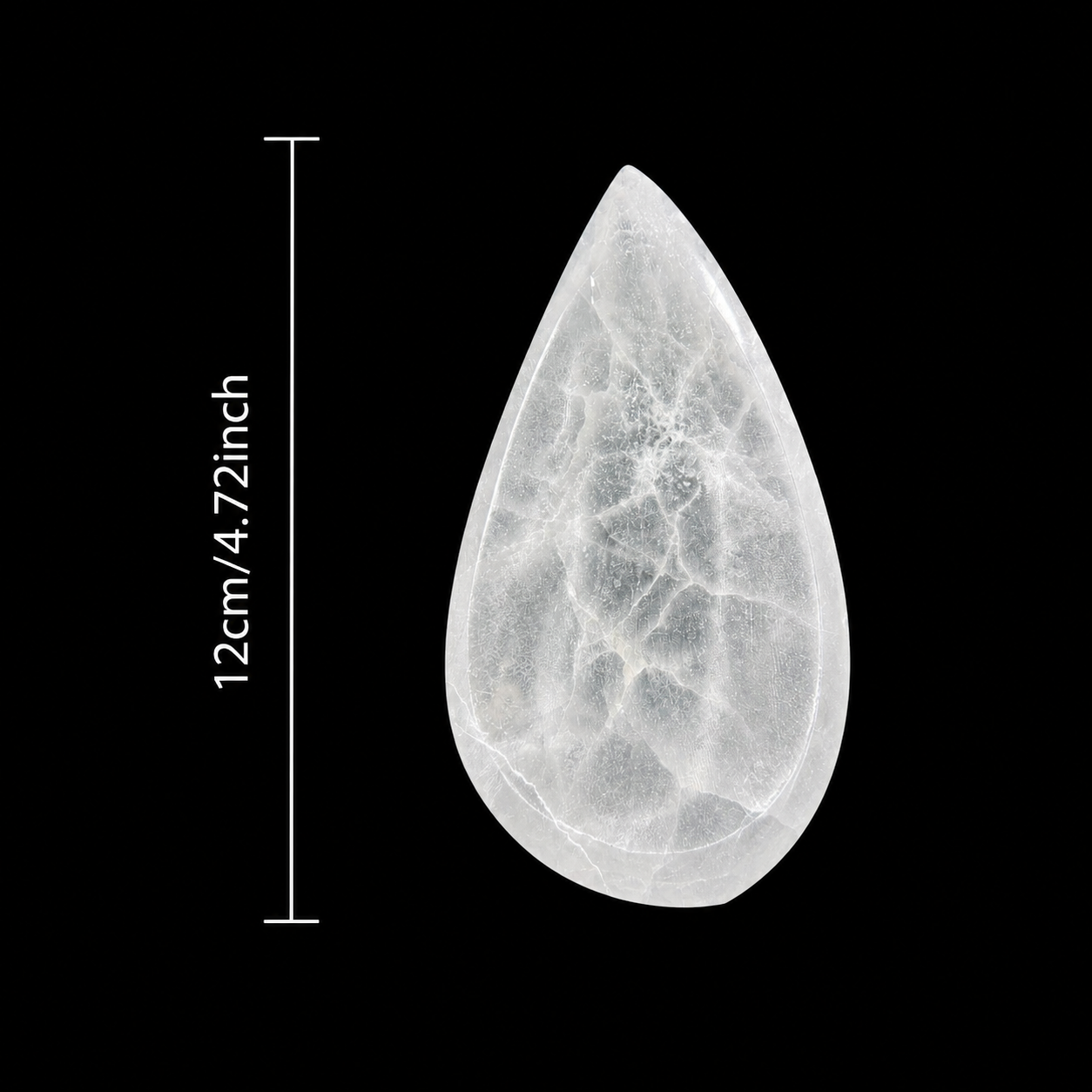Freeform Leaf Selenite Bowl