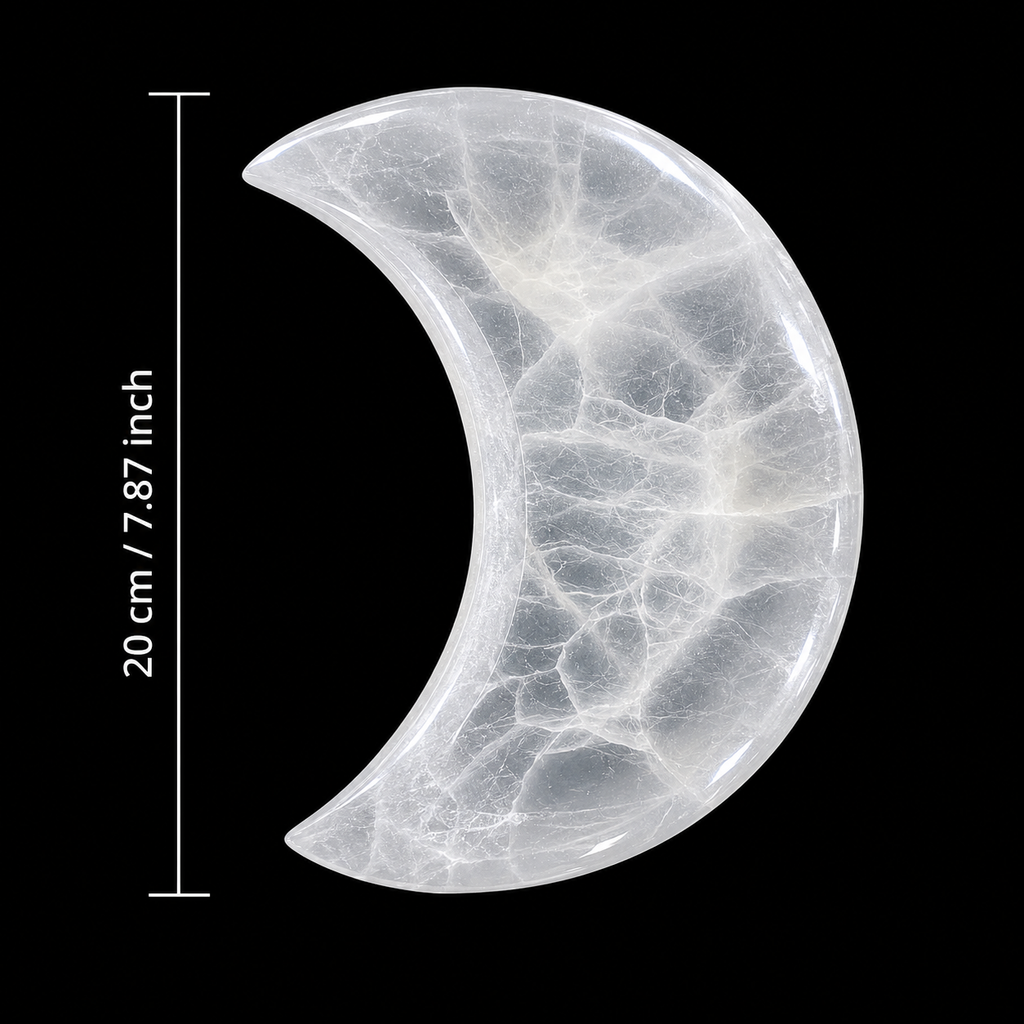 Half Moon Selenite Bowl