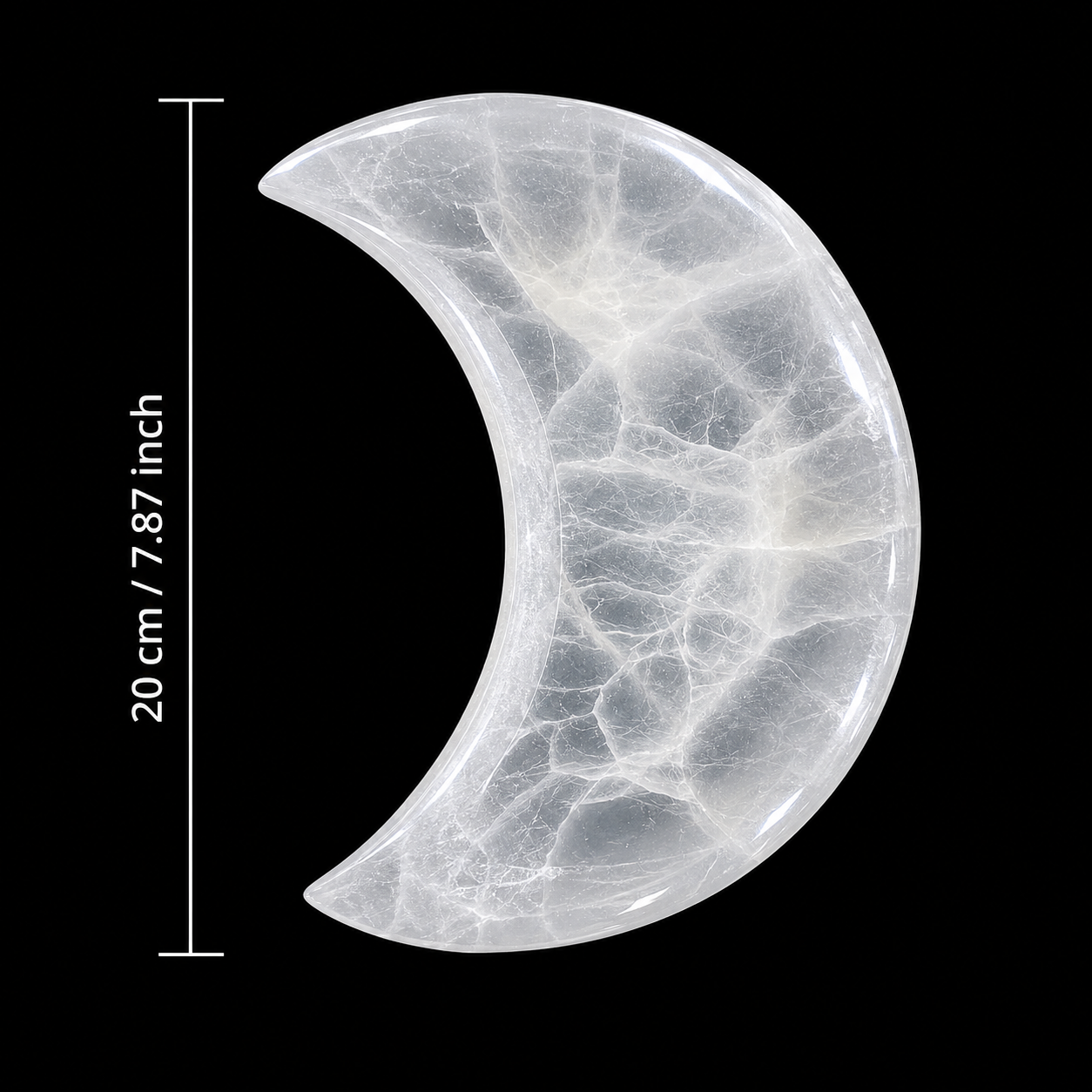 Half Moon Selenite Bowl