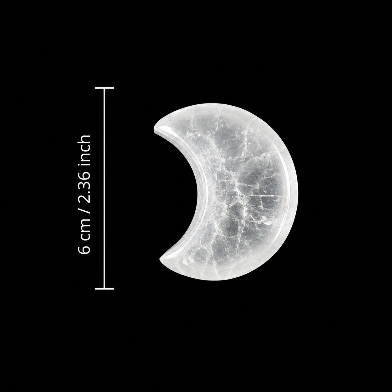 Half Moon Selenite Bowl