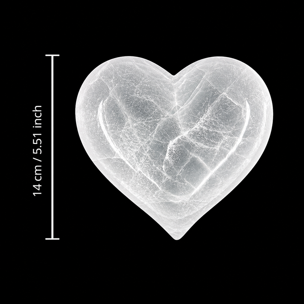 Selenite Bowl – Heart