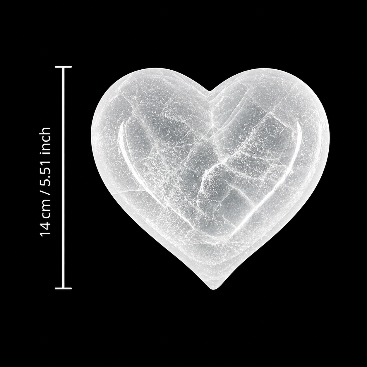 Selenite Bowl – Heart