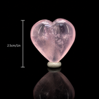 Rose Quartz Heart Shape Carving