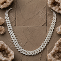 Moissanite gentleman's chain (8MM-19inches)
