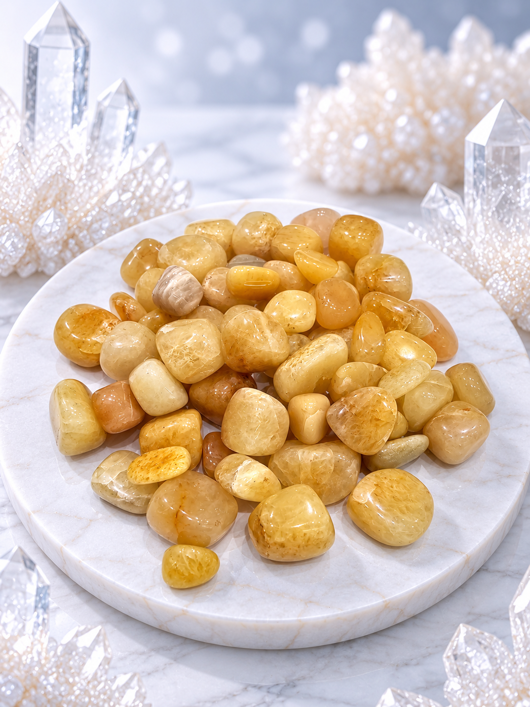 Yellow Aventurine Quartz tumbles